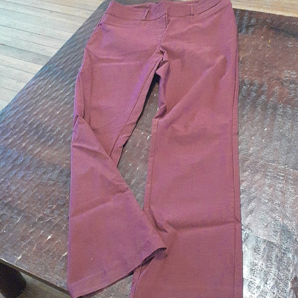 Rekucci Burgundy Stretch Slacks/Dress Pants, Size 14